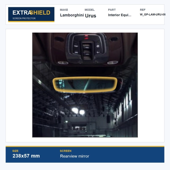 Lamborghini Urus Interior Equipment ExtraShield Screen Protector