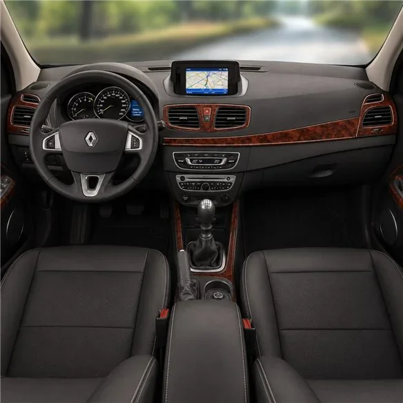 Renault Fluence 2010+ 3D dekor palubnej dosky, 13 dielov