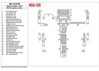 Mazda Mazda5 2006-2007 s vnútornou súpravou NAVI BD Dash Trim Kit - 1 Mazda Mazda5 2006-2007 s vnútornou súpravou NAVI BD Dash Trim Kit - 1