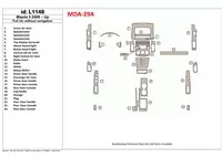 Mazda Mazda5 2008-UP Úplná sada, bez súpravy NAVI interiéru BD Dash Trim Kit - 1 Mazda Mazda5 2008-UP Úplná sada, bez súpravy NAVI interiéru BD Dash Trim Kit - 1