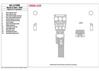 Základná sada Mazda Mazda6 2004-2005, 4 valce interiéru BD Dash Dekor Kit - 1 Základná sada Mazda Mazda6 2004-2005, 4 valce interiéru BD Dash Dekor Kit - 1
