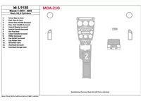 Mazda Mazda6 základná sada 2004-2005, 6-valcový interiér BD súprava obloženia palubnej dosky - 1 Mazda Mazda6 základná sada 2004-2005, 6-valcový interiér BD súprava obloženia palubnej dosky - 1