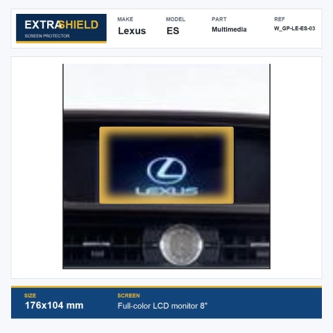Lexus ES Multimedia ExtraShield Screen Protector