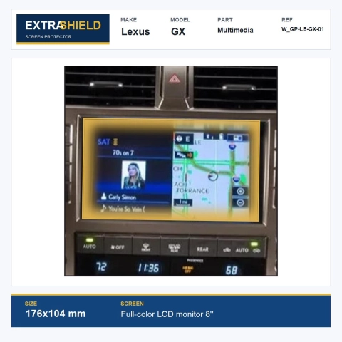 Lexus GX Multimedia ExtraShield Screen Protector