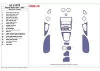 Mazda Miata 2001-2005 s panelmi dverí, 21 súprava dielov Interiér BD Dash Trim Kit - 1 Mazda Miata 2001-2005 s panelmi dverí, 21 súprava dielov Interiér BD Dash Trim Kit - 1