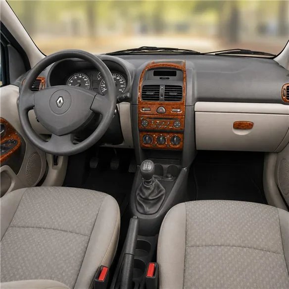 Renault Clio Symbol 2008+ 3D dekor palubnej dosky, 11 dielov