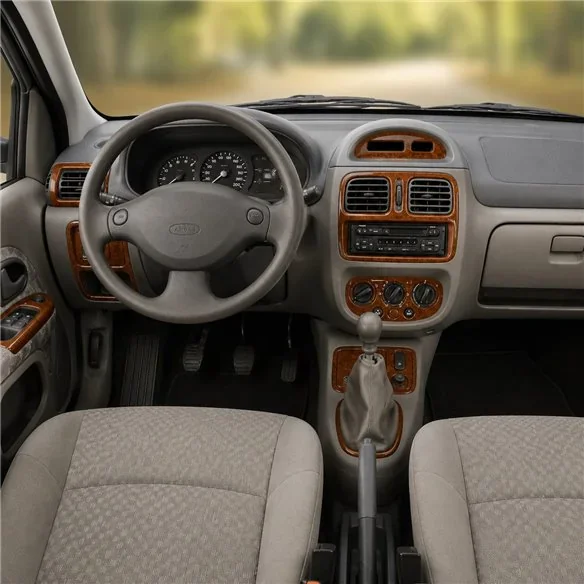 Renault Clio Symbol 2004-2008 3D dekor palubnej dosky, 15 dielov