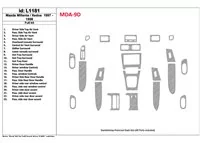 Mazda Milenia 1997-1998 bez látky, súprava 23 dielov Interiér BD Dash Trim Kit - 1