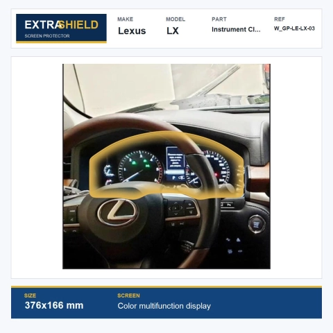 Lexus LX Instrument Cluster ExtraShield Screen Protector
