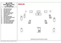 Základná sada Mazda Milenia 1999-2000, zhoda OEM, sada 16 dielov Interiér BD Dash Trim Kit - 1 Základná sada Mazda Milenia 1999-2000, zhoda OEM, sada 16 dielov Interiér BD Dash Trim Kit - 1