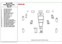 Základná sada Mazda Milenia 1999-2000, bez OEM, sada 19 dielov Interiér BD Dash Trim Kit - 1