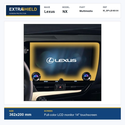 Lexus NX Multimedia ExtraShield Screen Protector