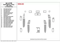 Mazda Milenia 1999-2000 Kompletná sada, OEM zhoda, 20 dielov Súprava interiéru BD Dash Trim Kit - 1 Mazda Milenia 1999-2000 Kompletná sada, OEM zhoda, 20 dielov Súprava interiéru BD Dash Trim Kit - 1