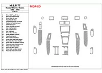 Mazda Milenia 1999-2000 bez látky, sada 23 dielov Interiér BD Dash Trim Kit - 1 Mazda Milenia 1999-2000 bez látky, sada 23 dielov Interiér BD Dash Trim Kit - 1