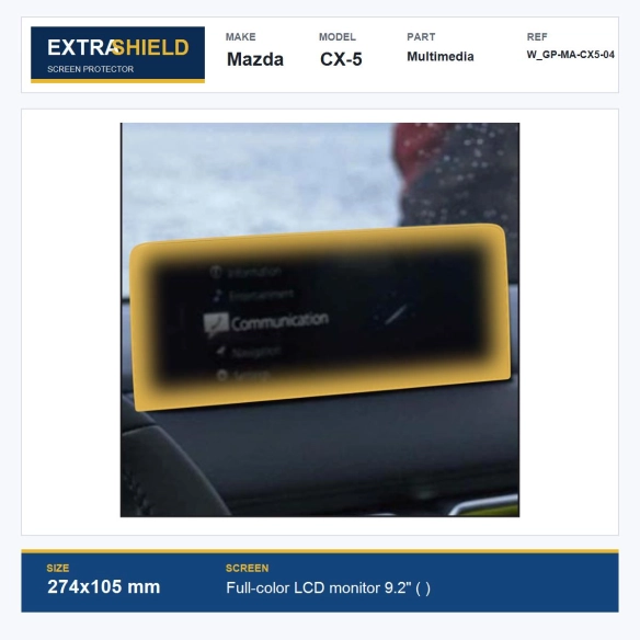 Mazda CX-5 Multimedia ExtraShield Screen Protector