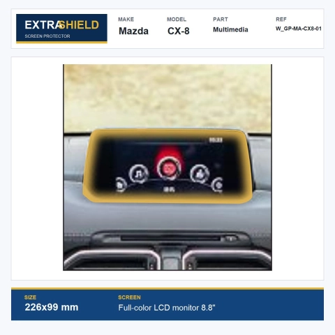 Mazda CX-8 Multimedia ExtraShield Screen Protector