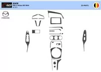 Mazda MX-5 Miata ND Mk4 2015-2020 3D súprava obloženia palubnej dosky interiéru 25 dielov - 9 Mazda MX-5 Miata ND Mk4 2015-2020 3D súprava obloženia palubnej dosky interiéru 25 dielov - 9