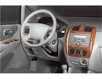 Mazda Premacy 06.99-12.04 3D súprava obloženia palubnej dosky interiéru 13-dielna súprava obloženia palubnej dosky - 1