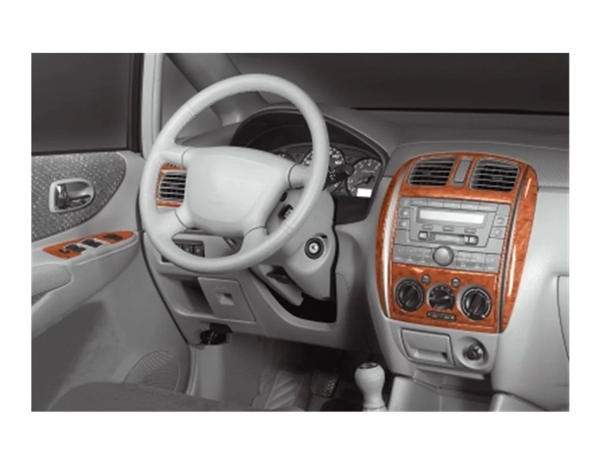 Mazda Premacy 06.99-12.04 3D súprava obloženia palubnej dosky interiéru 13-dielna súprava obloženia palubnej dosky - 1
