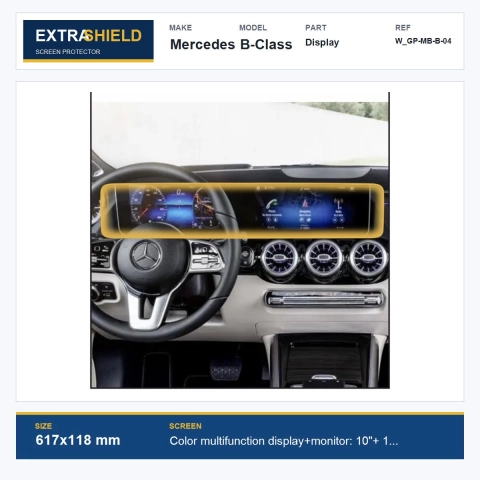 Mercedes B-Class Display ExtraShield Screen Protector