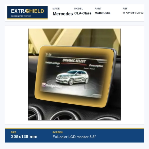 Mercedes CLA-Class Multimedia ExtraShield Screen Protector
