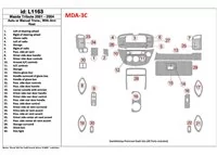 Mazda Tribute 2001-2004 Automatická alebo manuálna prevodovka, s interiérom konzoly lakťovej opierky BD Dash Trim Kit - 1 Mazda Tribute 2001-2004 Automatická alebo manuálna prevodovka, s interiérom konzoly lakťovej opierky BD Dash Trim Kit - 1
