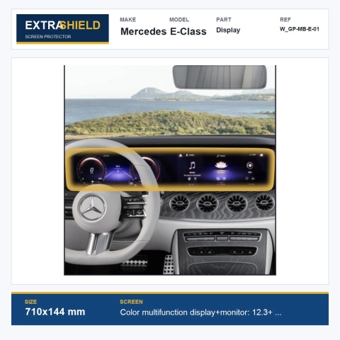 Mercedes E-Class Display ExtraShield Screen Protector