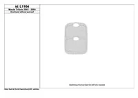 Mazda Tribute 2001-2004 stropná konzola, bez interiéru strešného okna BD Dash Trim Kit - 1