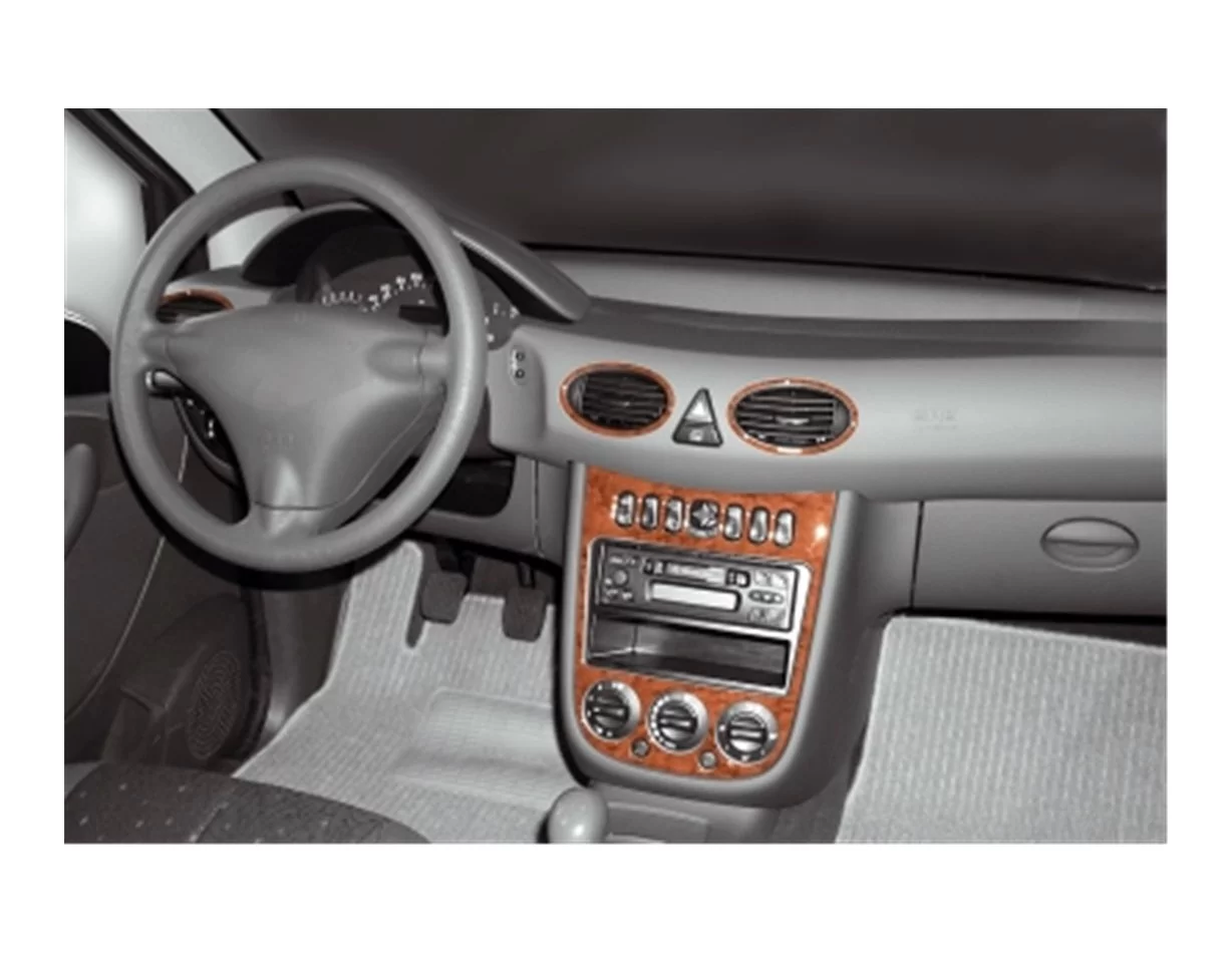Mercedes A-Class W168 02.01-06.04 3D súprava obloženia palubnej dosky interiéru 5-dielna súprava obloženia palubnej dosky - 1
