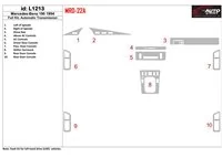 Mercedes Benz 190 1994-1994 Kompletná sada, interiér manuálnej prevodovky BD Dash Trim Kit - 1
