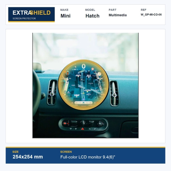 Mini Hatch Multimedia ExtraShield Screen Protector