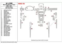 Mercedes Benz C Class 2005-2007 Kompletná sada, 4-dverové kupé, s elektricky ovládanými sedadlami v interiéri BD Dash Dem Kit - Mercedes Benz C Class 2005-2007 Kompletná sada, 4-dverové kupé, s elektricky ovládanými sedadlami v interiéri BD Dash Dem Kit -
