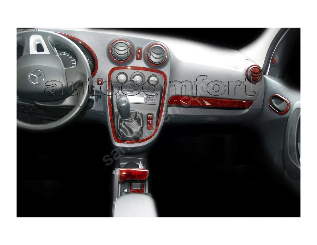Mercedes Benz Citan W415 ab 2012 Súprava obloženia palubnej dosky interiéru 3D Dekor 16 dielov - 1
