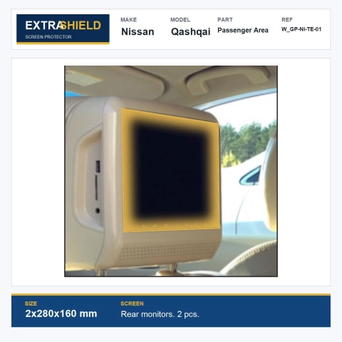 Nissan Qashqai Passenger Area ExtraShield Screen Protector