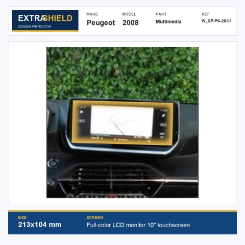 Peugeot 2008 Multimedia ExtraShield Screen Protector