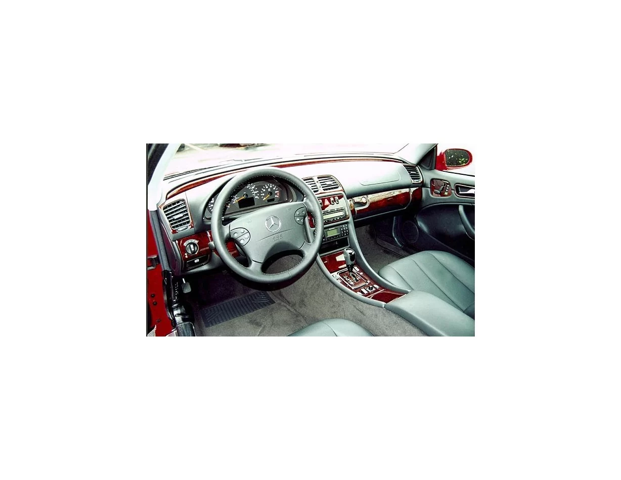 Kompletná súprava Mercedes Benz CLK 1998-2002, mäkká strecha interiéru kupé BD súprava obloženia palubnej dosky - 1