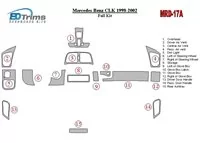 Kompletná súprava Mercedes Benz CLK 1998-2002, mäkká strecha interiéru kupé BD súprava obloženia palubnej dosky - 2
