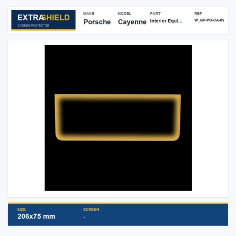 Porsche Cayenne Interior Equipment ExtraShield Screen Protector