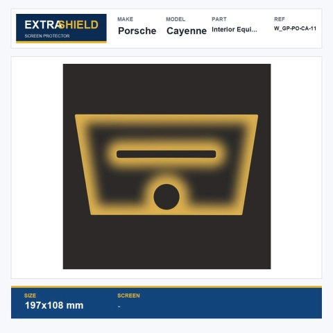 Porsche Cayenne Interior Equipment ExtraShield Screen Protector