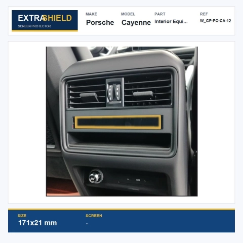 Porsche Cayenne Interior Equipment ExtraShield Screen Protector