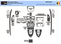 Mercedes Benz CLK W209 2003�2010 kupé Carbio Kompletná súprava interiéru BD Dash Trim Kit 24ks - 1