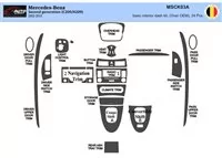 Mercedes Benz CLK W209 2003�2010 kupé Carbio Kompletná súprava interiéru BD Dash Trim Kit 24ks - 2