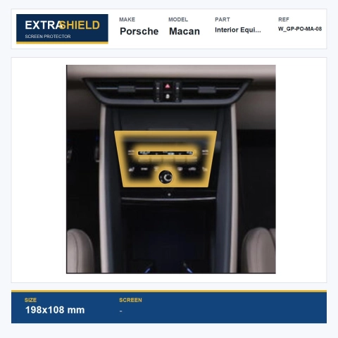 Porsche Macan Interior Equipment ExtraShield Screen Protector