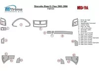 Mercedes Benz E Class W211 2003-UP Kompletná súprava interiéru BD Dash Trim Kit - 2 Mercedes Benz E Class W211 2003-UP Kompletná súprava interiéru BD Dash Trim Kit - 2