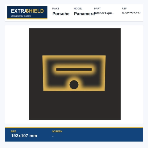 Porsche Panamera Interior Equipment ExtraShield Screen Protector
