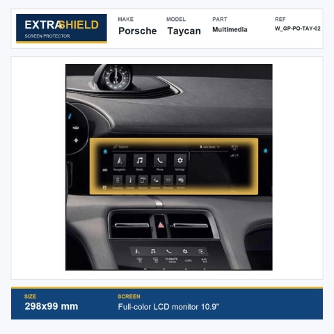 Porsche Taycan Multimedia ExtraShield Screen Protector