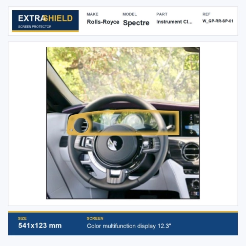 Rolls-Royce Spectre Instrument Cluster ExtraShield Screen Protector