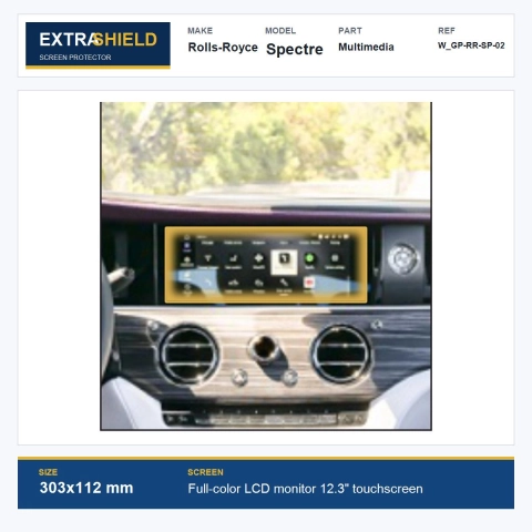 Rolls-Royce Spectre Multimedia ExtraShield Screen Protector