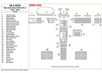 Mercedes Benz R107 450 SL/SLC 1973-1978 Kompletná súprava interiéru BD Dash Trim Kit - 1