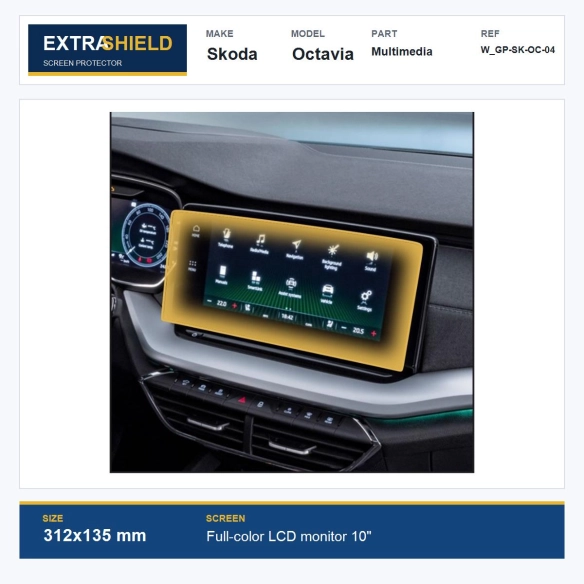 Skoda Octavia Multimedia ExtraShield Screen Protector